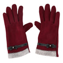 Touch Gloves Winter Warm Gloves Mittens for Touch Screen (red) Q4G4
