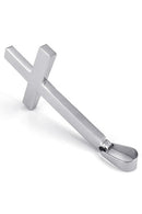 Jewelry Stainless Steel Inverted cross pendant with 55cm chain, necklace fo