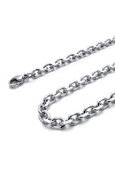 Jewelry Stainless Steel Inverted cross pendant with 55cm chain, necklace fo