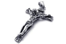 Stainless Steel Jesus crucifix cross pendant with 50cm Chain, necklace for  Q9A2