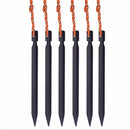 6Pcs 18cm Tent Peg Ground Nail Stakes Puller Aluminum Alloy Outdoor Camping Trip
