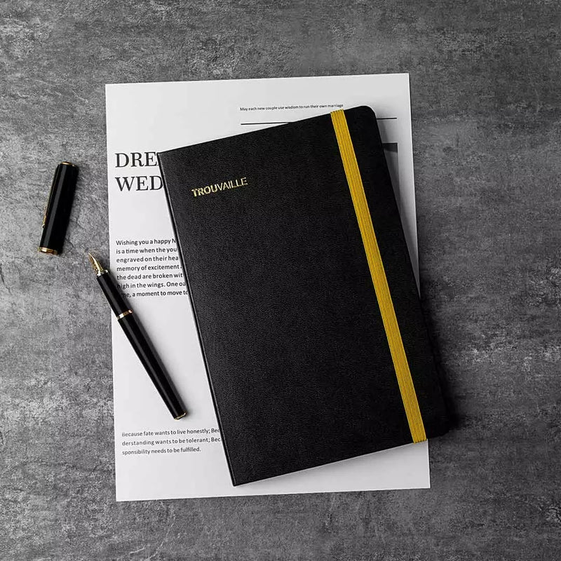 Guangbo Meet Dot Matrix A5 PU Leather Notebook TROUVAILLE Creative Office Notebook Students Diary Notepad Planner