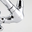 FRAP F1319 Kitchen Deck Mounted Double Handles Hot and Cold Water Sink Faucet