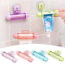 ABS Rolling Squeezer Toothpaste Dispenser Tube Partner Sucker Hanging Holder