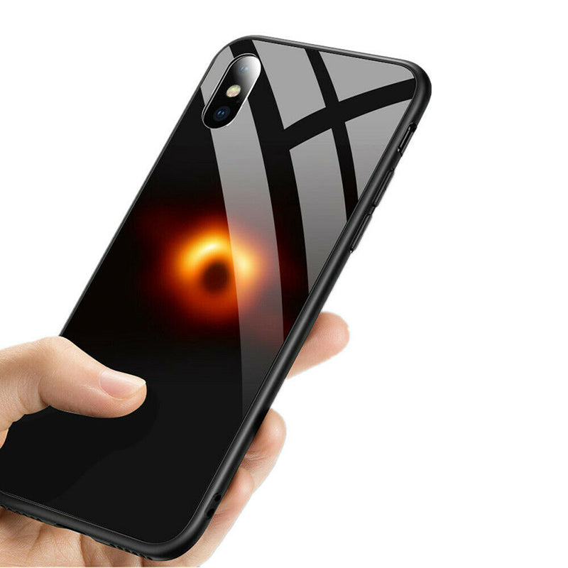 Bakeey Black Hole Scratch Resistant Tempered Glass Protective Case For iPhone XS Max