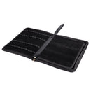 1PC Black Color Fountain Pen PU Leather Case Storage Holder For 48 Pens O6H3