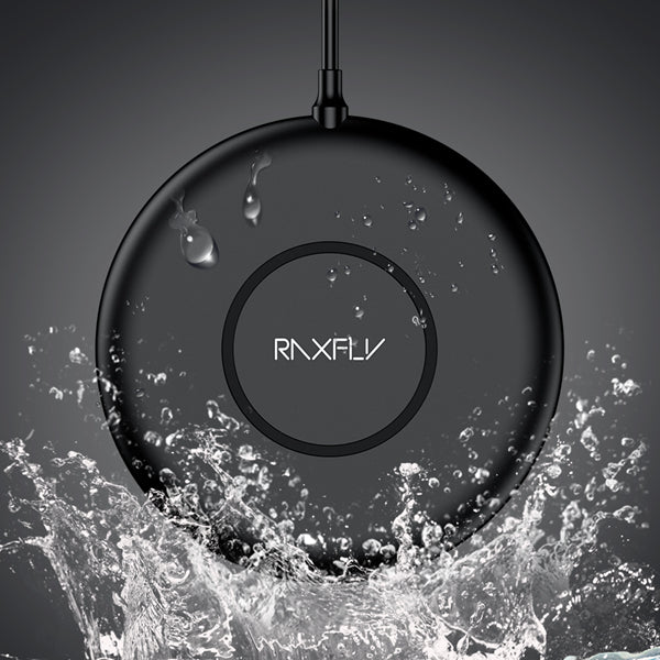 RAXFLY 10W 7.5W 5W IPX5 Waterproof Fast Wireless Charger Charging Pad For iPhone X 8Plus Mix 2s S9