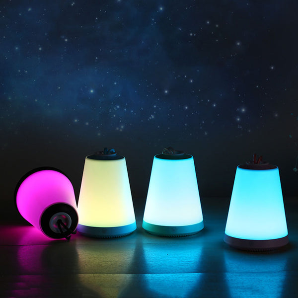 5V 1W Houshan Multi-function Night Light Colorful Atmosphere Lights Portable Outdoor USB Rechargeable Lamp
