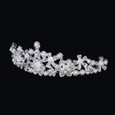 Necklace and earrings rhinestone diadem for bridal wedding
