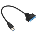 Converter cable USB 3.0 port Sata III SSD / HDD 2.5 inch, Black / anthracit