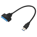 Converter cable USB 3.0 port Sata III SSD / HDD 2.5 inch, Black / anthracit