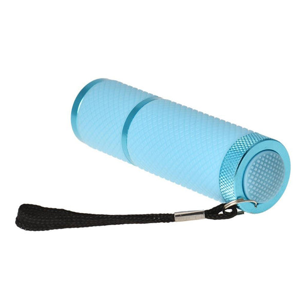Mini Dryer Light Curing Torch Flashlight for UV Gel Nail Polish (Blue) I1I2