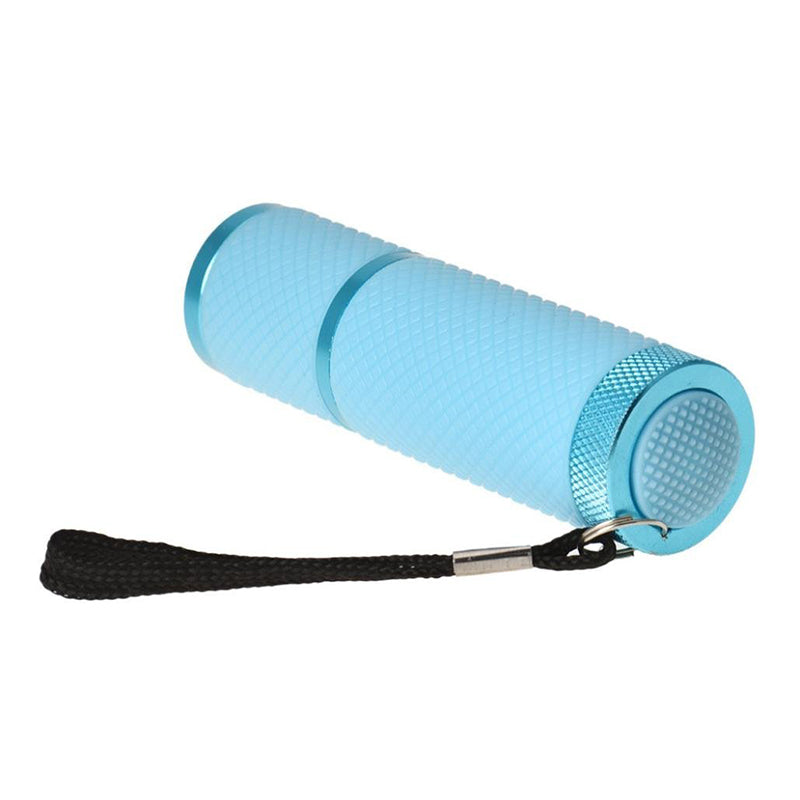 Mini Dryer Light Curing Torch Flashlight for UV Gel Nail Polish (Blue) I1I2
