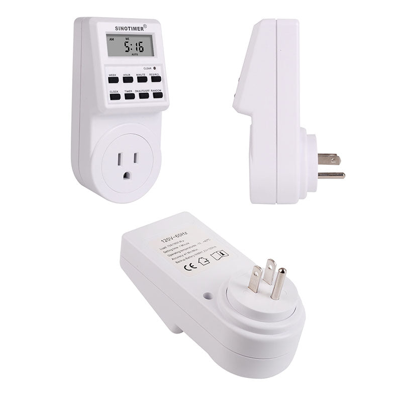 SINOTIMER 2 In 1 Kitchen Timer Switch Socket Convenient Adator And Timer Calculator