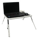 Folding Laptop Notebook Table Stand Tray Desk Holder With 2 USB Cooling Fans For Sofa Bed Lawn