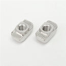 50pcs M5 T Sliding Nut Block for 3030 Aluminum Profile Zinc Coated Plate Aluminum Accessories