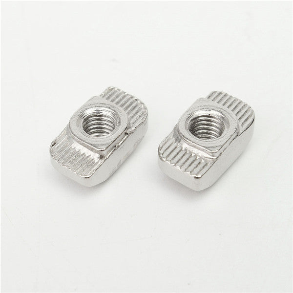 50pcs M5 T Sliding Nut Block for 3030 Aluminum Profile Zinc Coated Plate Aluminum Accessories