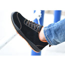 TENGOO Men's Safety Shoes Steel Toe Work Sneakers Slip Resistant Waterproof Breathable Hiking Climbing Running Shoes