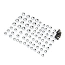 75Pcs Chrome Bolt Topper Caps Cover Nut Kit For Harley Davidson FLT-FLH