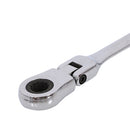1PC Flexible Head Ratchet Metric Spanner Open End And Ring Wrenches Tool 8m K3C3