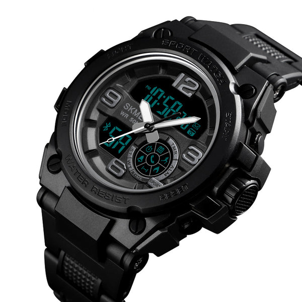 SKMEI 1517 Distance Call Message Reminder 5ATM Remote Camera Luminous Dual Display Digital Watch Smart Watch