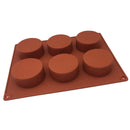 6 Even Cylindrical (large) Cake Mold Handmade Soap Mold Chocolate Biscuit Silicone Mold