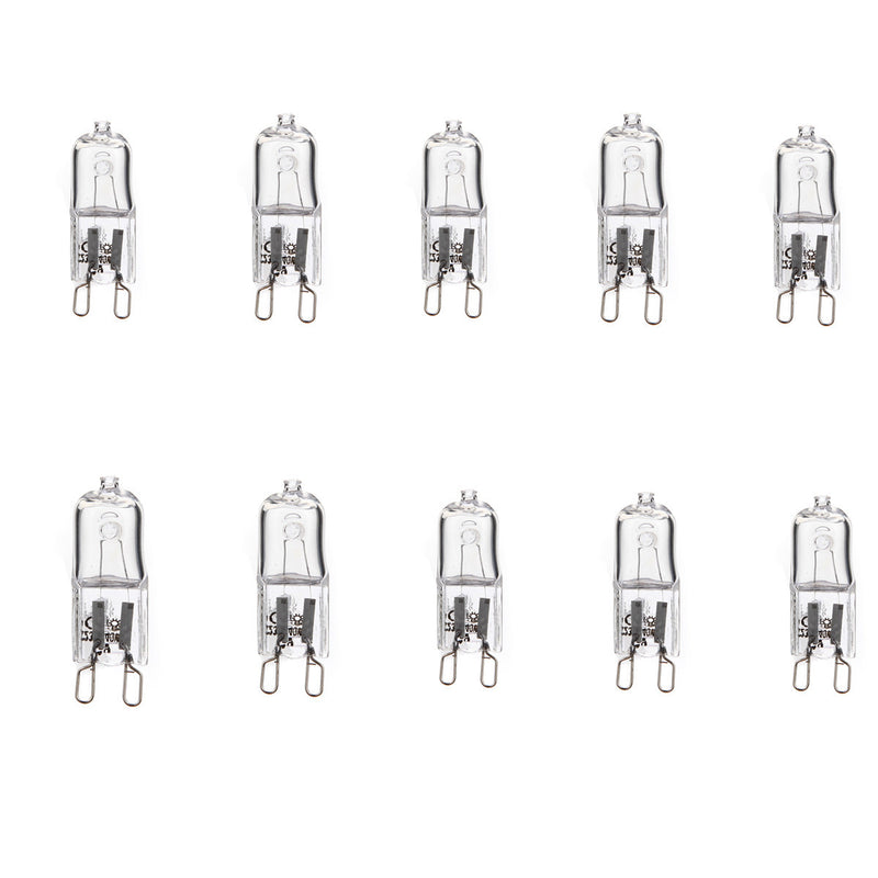 10x G9 40W Warm White Halogen Bulb Light Lamp 3000-3500K Globe 230V