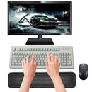 Deluxe Black PC Laptop PU Leather Wrist Rest with Meomery Foam for Standard