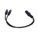 Black 3.5mm female to 2 of 3.5mm Male Audio Splitter Cable for speakers or