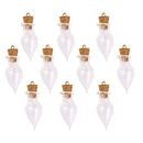10 Glass Bottle Cork Glass Bottle Pendant, Water droplets shape Q2Y5