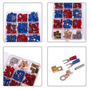 300Pcs male female Assortment electric insulated pins flat round crimp conn U9X8