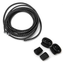 1 Pair Elastic Reflective Laces Easy Attachment for Marathon Sports (Black) Y4M2