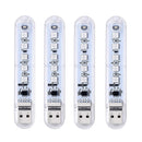LUSTREON Mini USB 2W SMD5050 RGB 5 LED Camping Night Light for Power Bank Notebook Computer DC5V