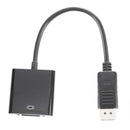 Displayport DP Male To VGA Female Adapter Display Port Cable Converter Blac