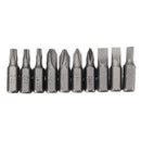 Drillpro 1/4 Inch L shaped Screwdriver Bits Wrench with 10Pcs Screwdriver Bits
