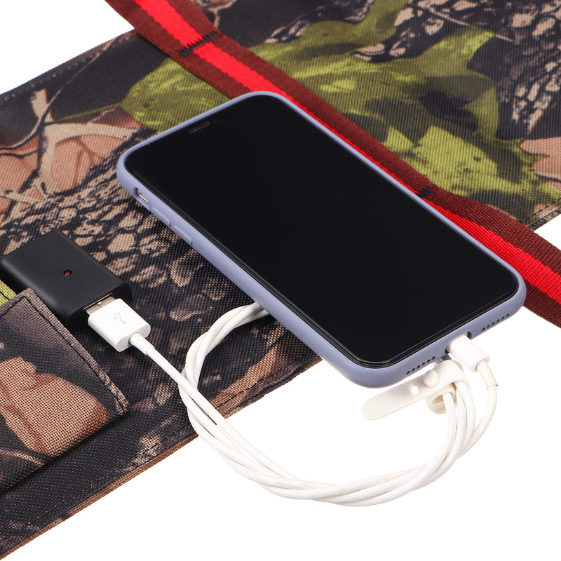 Sunpower30W 5V Foldable Solar Panel Charger USB Solar Power Bank for Camping Hiking