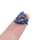 Drillpro 10pcs HRC45 Blue Nano 16ER AG60 Carbide Insert External Threading Insert