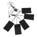 5pcs 65 Electric Heating Pad 3 Gear Adjusted DIY Thermal Vest Heated Clothes