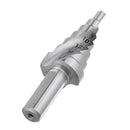 Drillpro 4-16.5mm HSS Step Drill Bit High Speed Steel Triangular Handle Spiral Groove Step Drill Bit