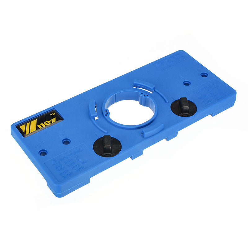 35mm Blue Cup Style Round Hinge Jig Drill Guide Cabinet Door Hole Locator for Woodworking