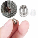 Lot 3MM Silver Chrome Metal Plastic LED Light Lamp Emitting Diode Bezel Holders