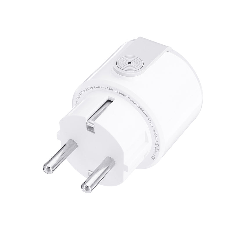 Smart WiFi Socket Voice Remote Control Electricity Statistics Timing Electric Plug Socket European Socket Compatible with Amazon Alexa IFTT Google Home Assistance