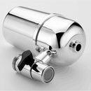 Plastic Silver Round Carbon Purifier Filter Water Faucet Tap Set