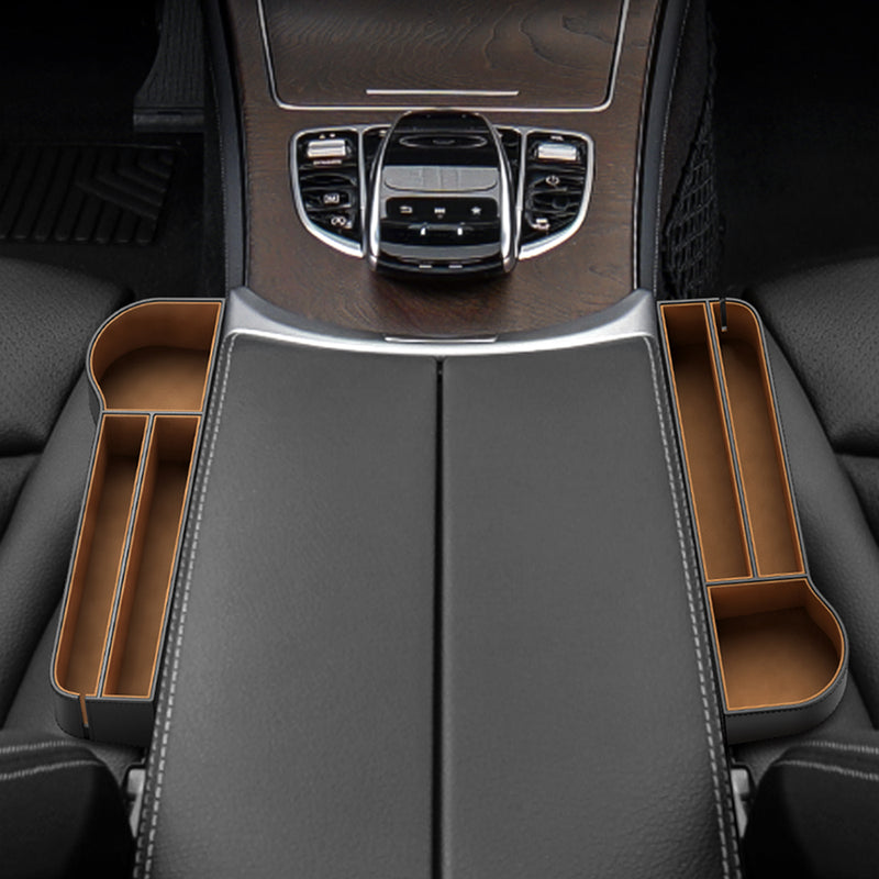 Baseus Leather Car Seat Organizer Bag Cup Drink Phone Coin Stowing Tidying Storage Box