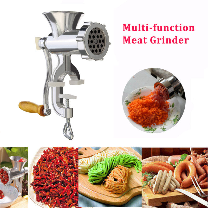 Meat Grinder 5 Manual Aluminum Alloy Household Multi-function Cooking Machine Pressure Enema Flour N