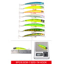 ZANLURE 43PCS Mixed Models Fishing Lure Multi Colors Minnow Lure Crank Bait Tackle Set