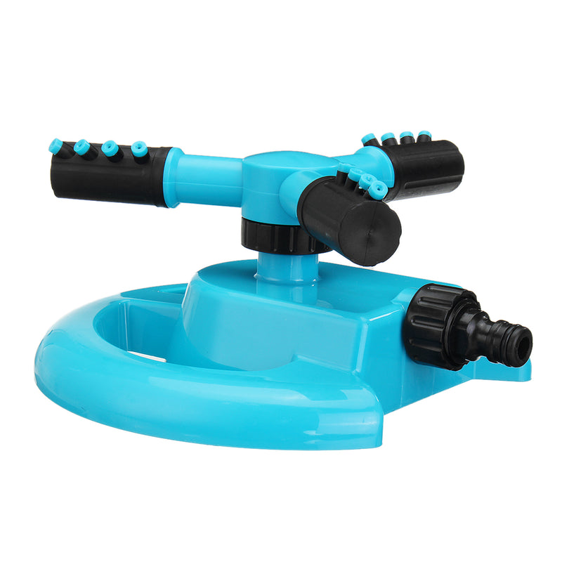 360 Degree Rotating Garden Water Sprinkler 3-Arm Fitting Hose Outdoor Spray Lawn Sprinkle