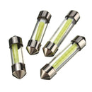 31/36/39/41mm COB LED Festoon Dome Lights Car Interior Map License Plate Bulb 12V 2W 90LM