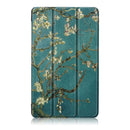 Tri-Fold Pringting Tablet Case Cover for New F ire HD 7 2019-Apricot blossom