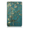 Tri-Fold Pringting Tablet Case Cover for New F ire HD 7 2019-Apricot blossom